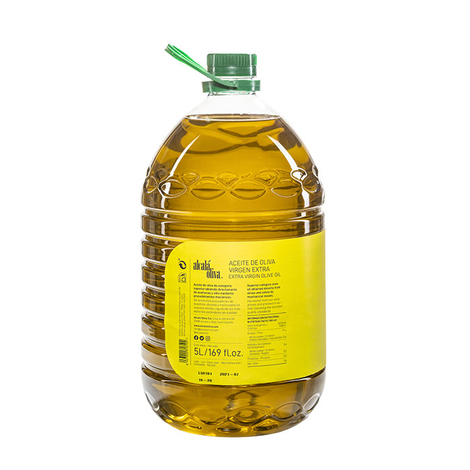 Aceite oliva virgen extra Garrafa 5 L (Caja 3 garrafas) - Alcalá Oliva