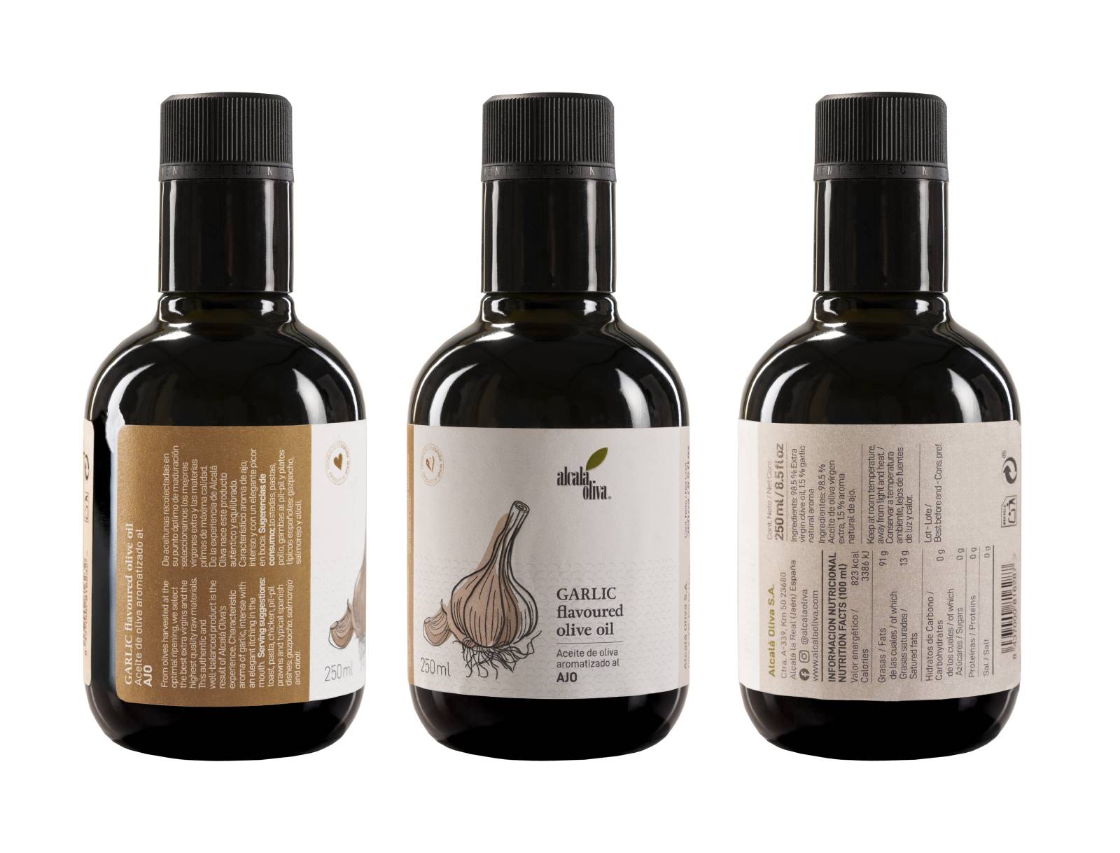 Aceite de Oliva aromatizado al Ajo 250 ml - Imagen 3